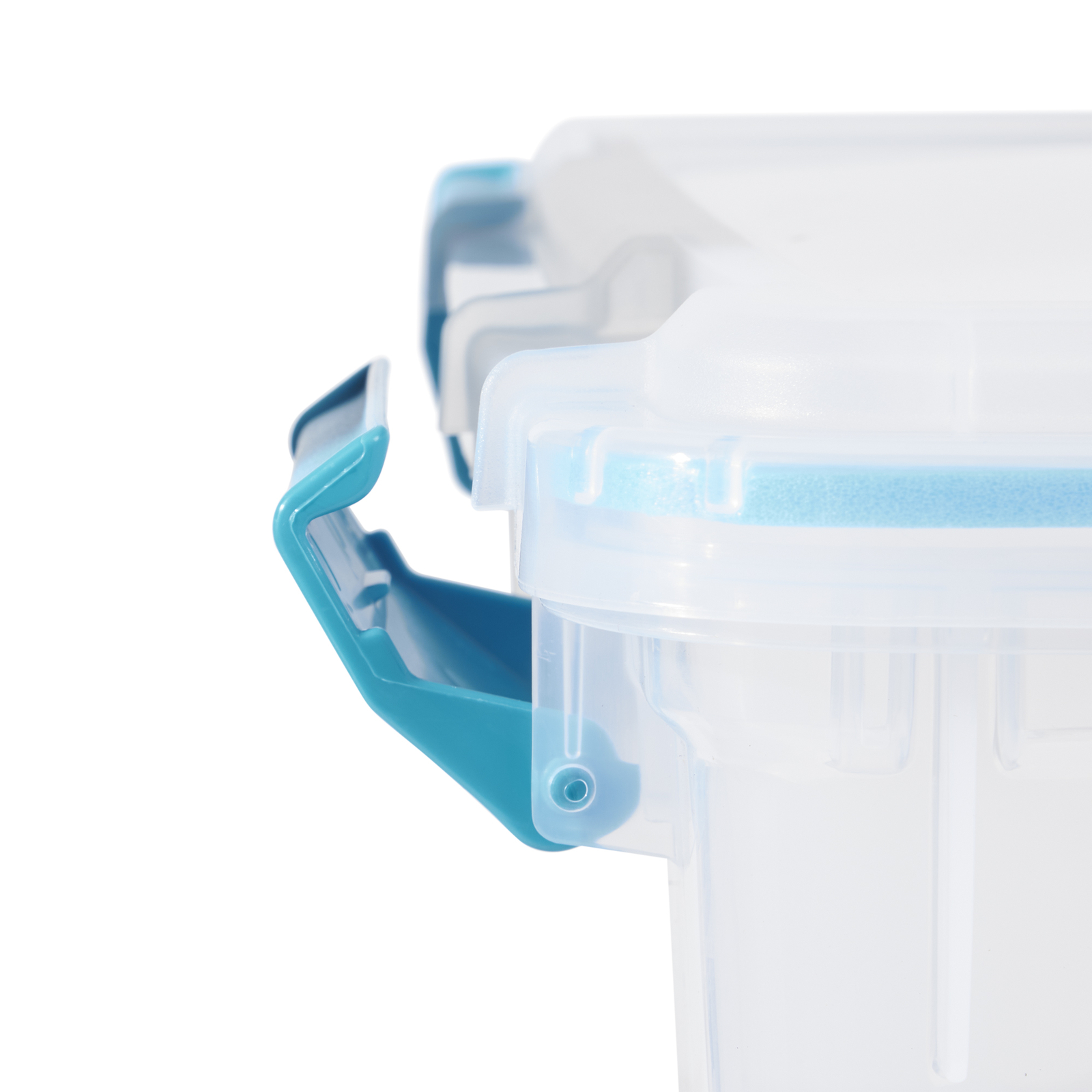 Sterilite 54-Qt Clear Plastic Stackable Storage Bin w/ Gasket Latch Lid, 12 Pack