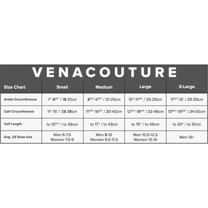 VenaCouture Womens 15-20mmHg Compression, Opaque Houndstooth Pattern Large BLK/N