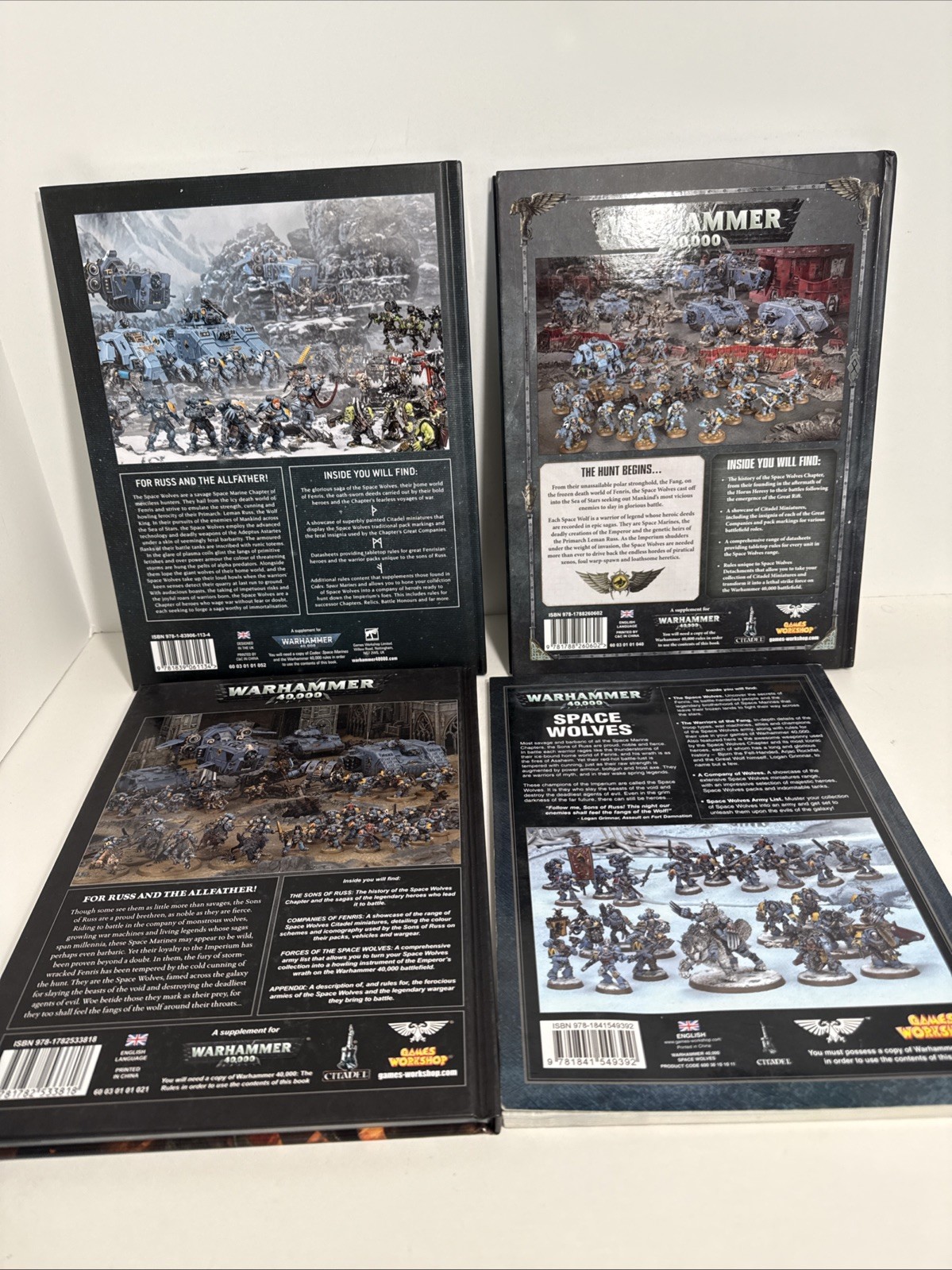 Warhammer 40k Space Wolves Codex and Supplement Lot