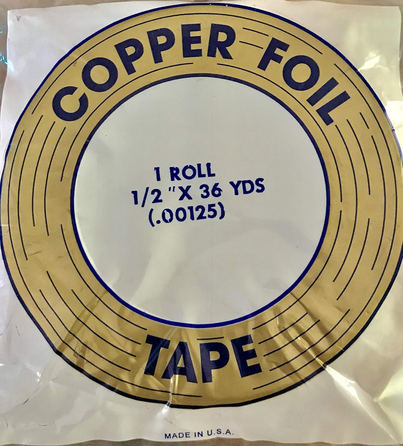 Stained Glass Supplies / 1/2" Copper Foil Tape