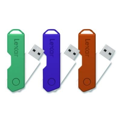 Lexar 24388082 32GB USB 2.0 Flash Drive 3-Pack Orange/Purple/Teal