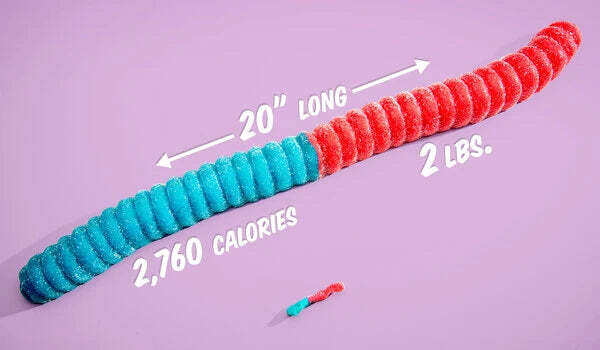 Giant 2-Pound Sour Gummy Worm