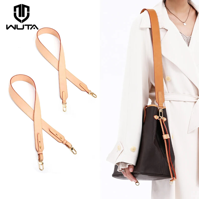 Vachetta Leather Crossbody Wide Straps Replacement for LV Neverfull Noe Handbag