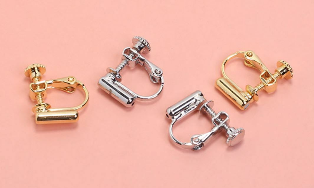 2 Pieces Screw Back Clip on Earring Converters From Pierced Earrings, Findings