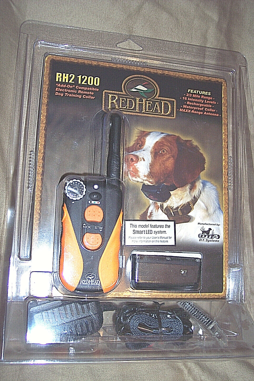 RH2 1200 Add On Dog Collar Dog Trainer Collar 2/3 Mile 16 Levels Waterproof $320