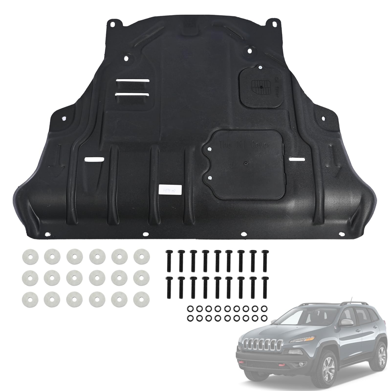 Front Engine Under Splash Shield Guard Fit for Jeep Cherokee 2014 2015 2016 2...