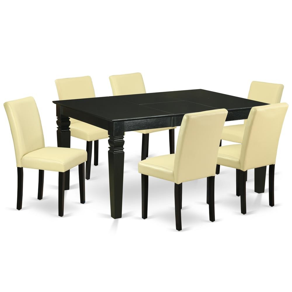 Dining Room Set Black, WEAB7-BLK-73