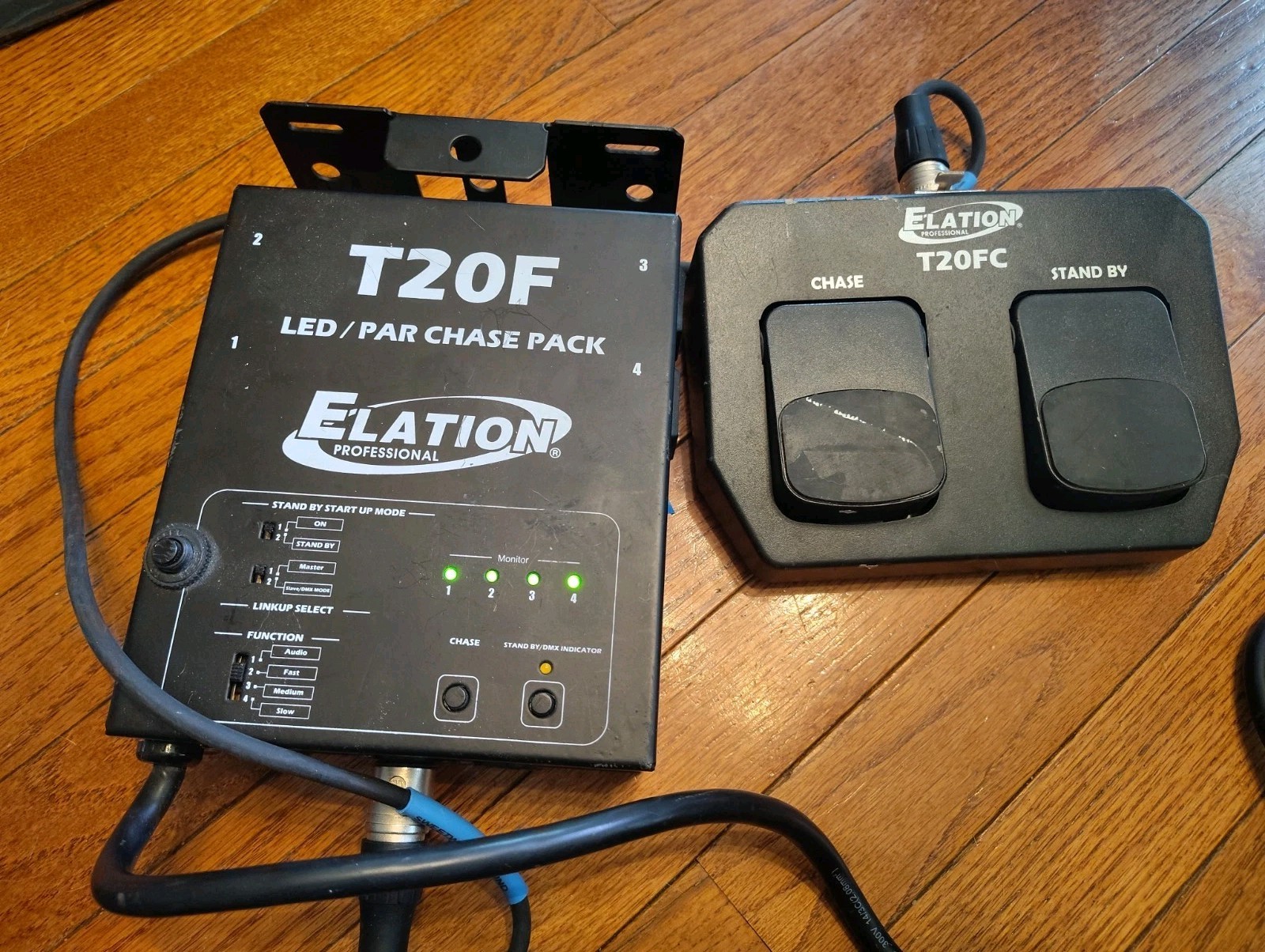 Elation T20F- LED/PAR Can Chase Control Pack & Foot Panel T20FC, Tested