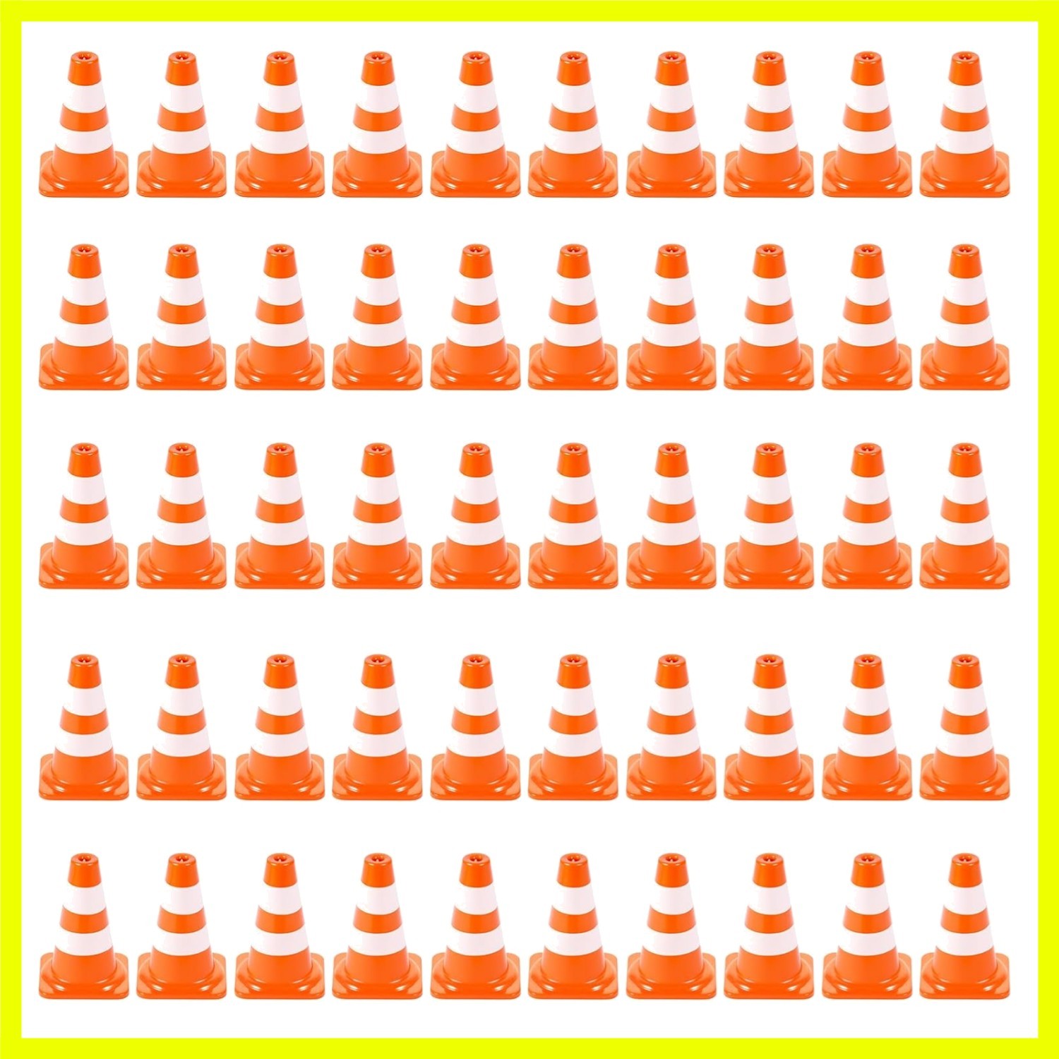 Mini Traffic Signs 50pcs Miniature Traffic Cones Barricades Signs Traffic Sce...