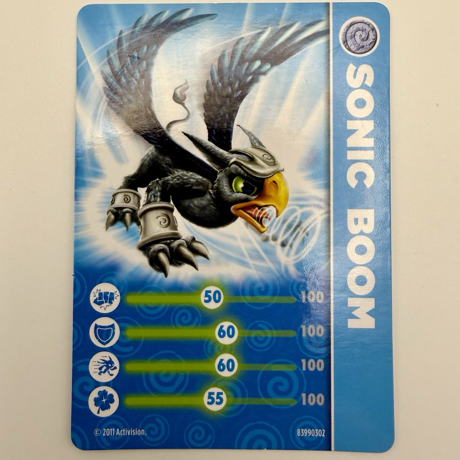 Skylanders Spyro's Adventure SONIC BOOM S1 W/ Card & Web Code Sticker COMPLETE