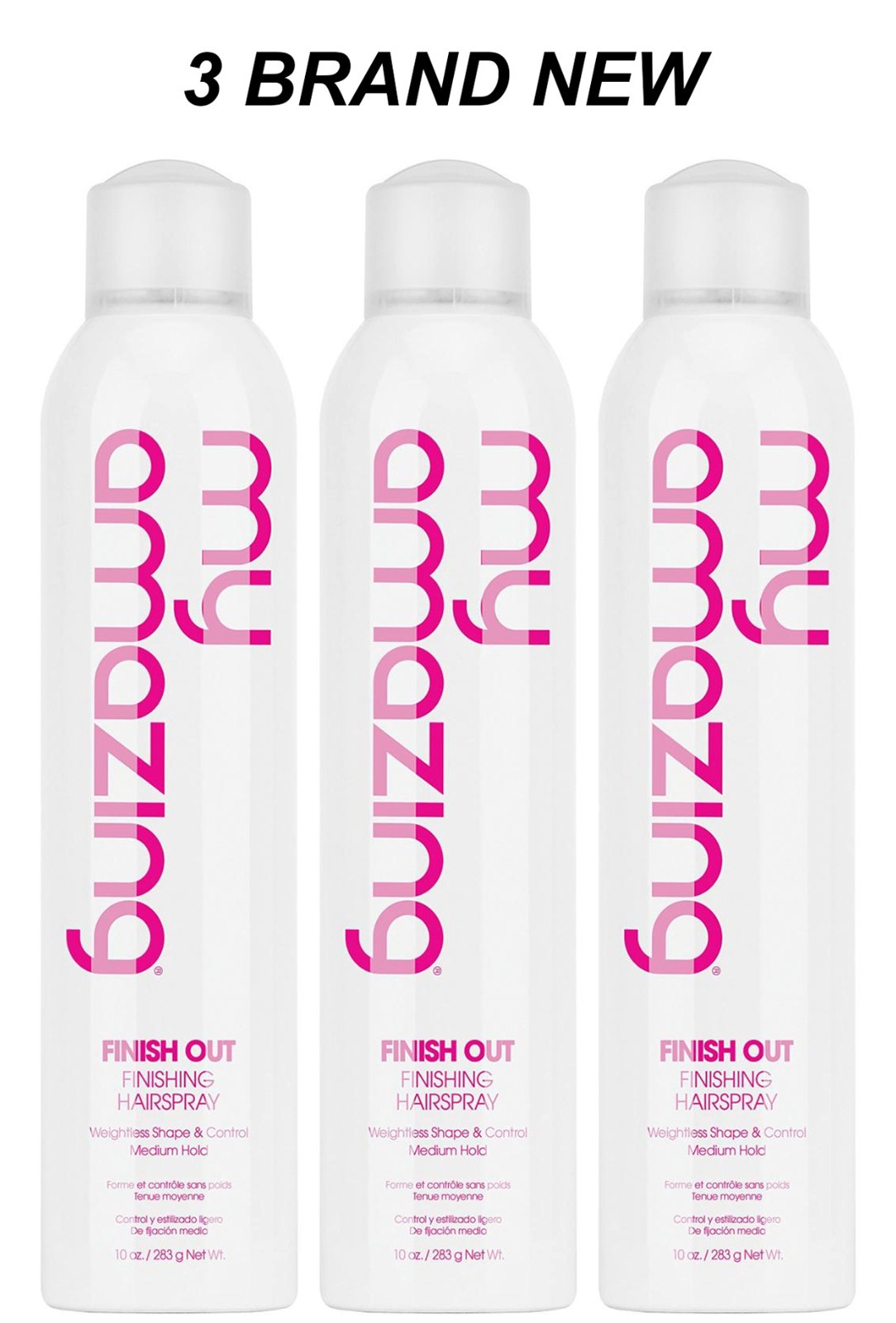 MY AMAZING FINISH OUT FINISHING HAIRSPRAY (10 oz) - 3 BRAND NEW