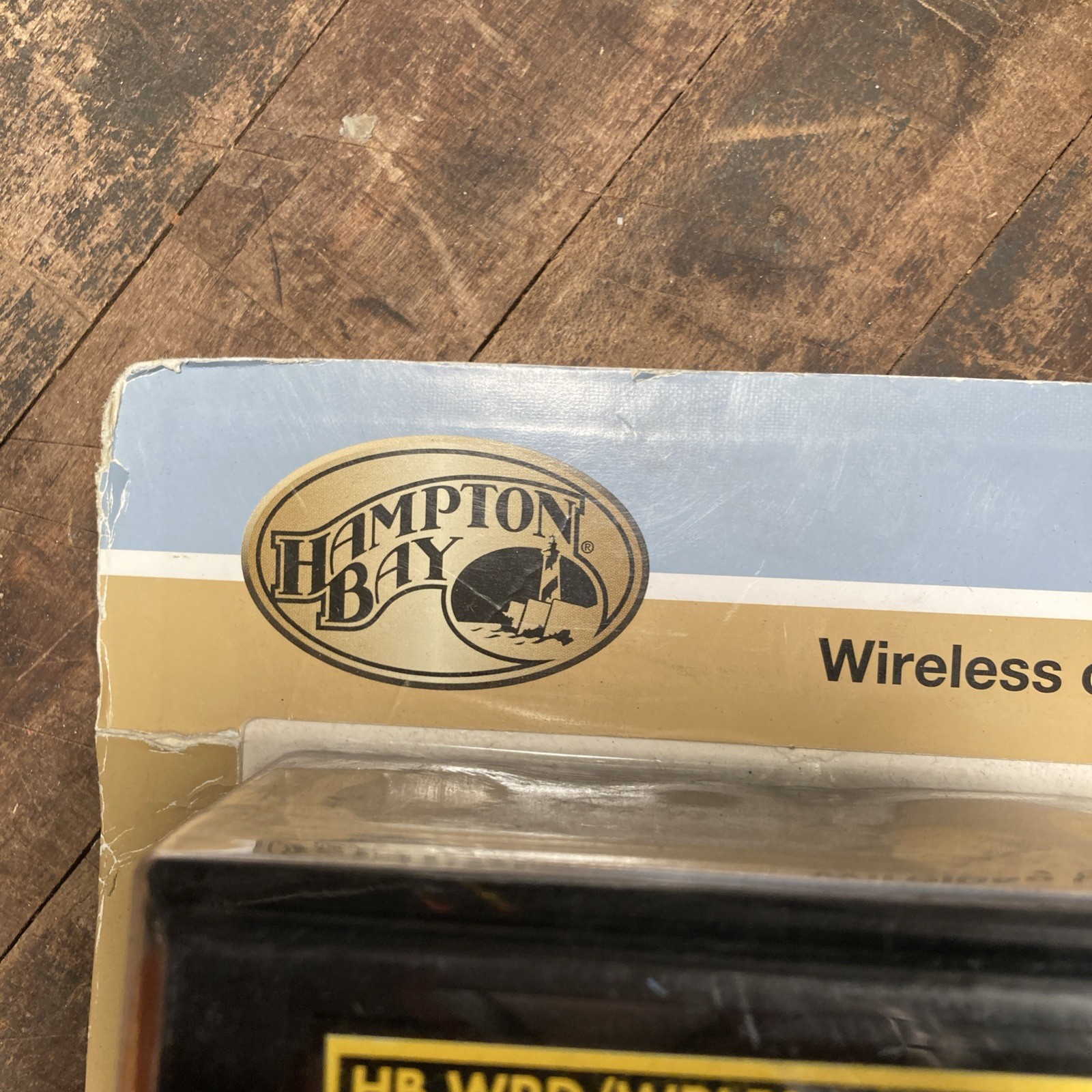 Hampton Bay Wireless or Wired Door Bell in Black frame w/White insert