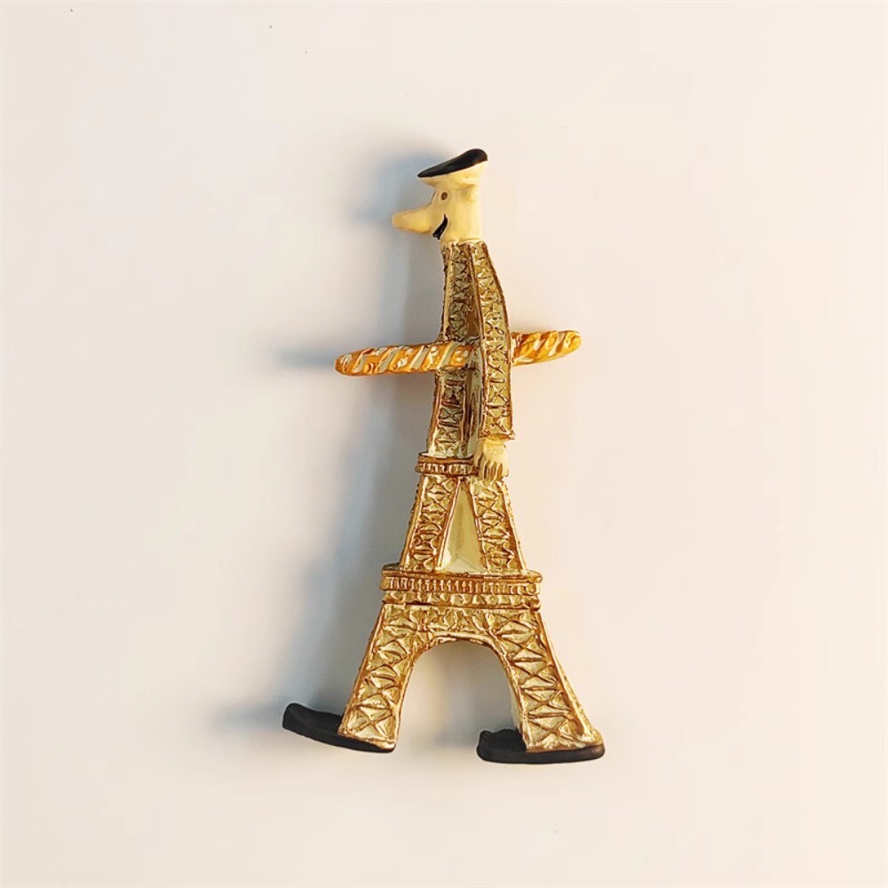 Walking Eiffel Tower Refrigerator Magnet France Souvenir Fridge Sticker Decor