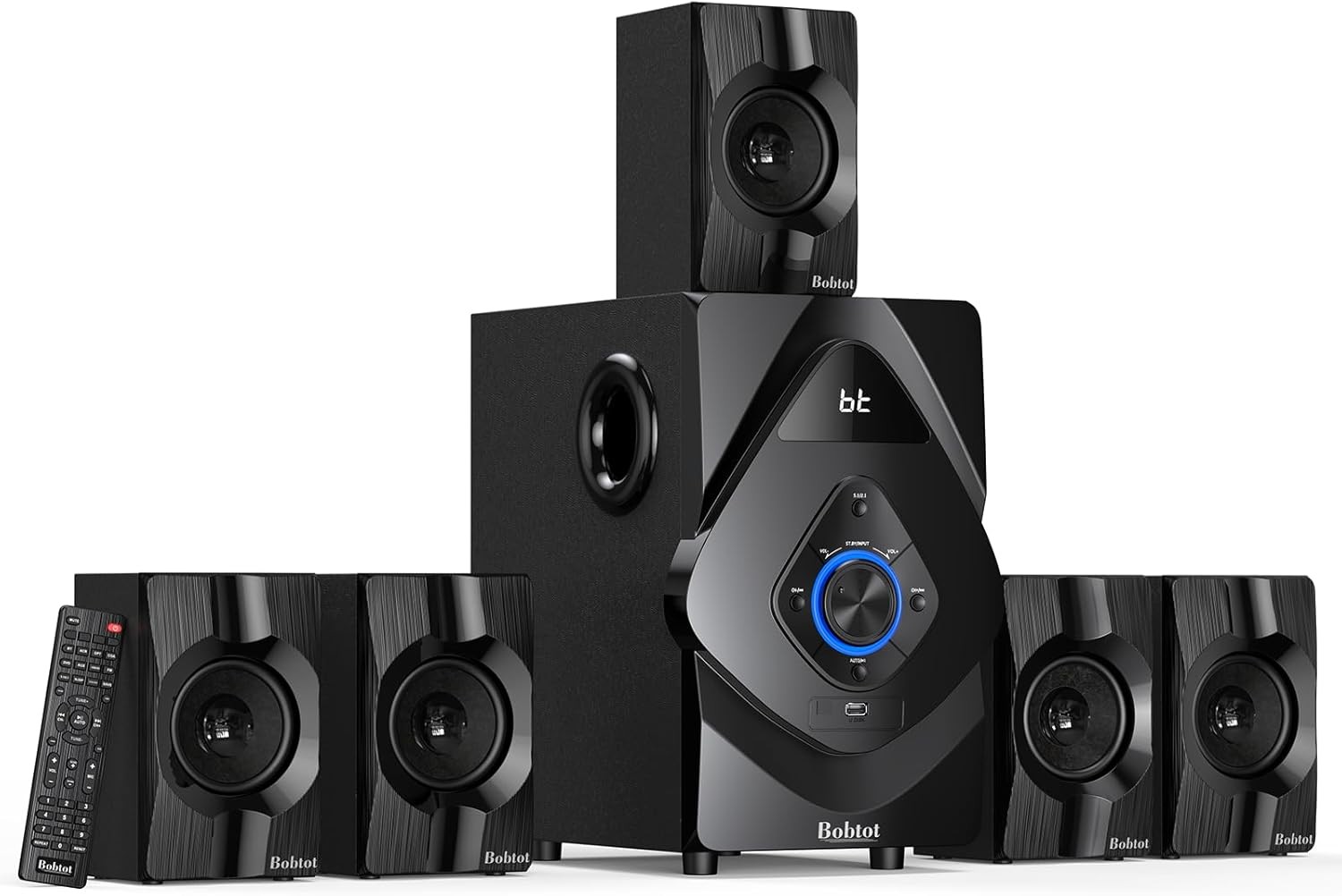 Home Theater System Wireless Rear Satellite Speakers 800W 6.5 inch Subwoofer