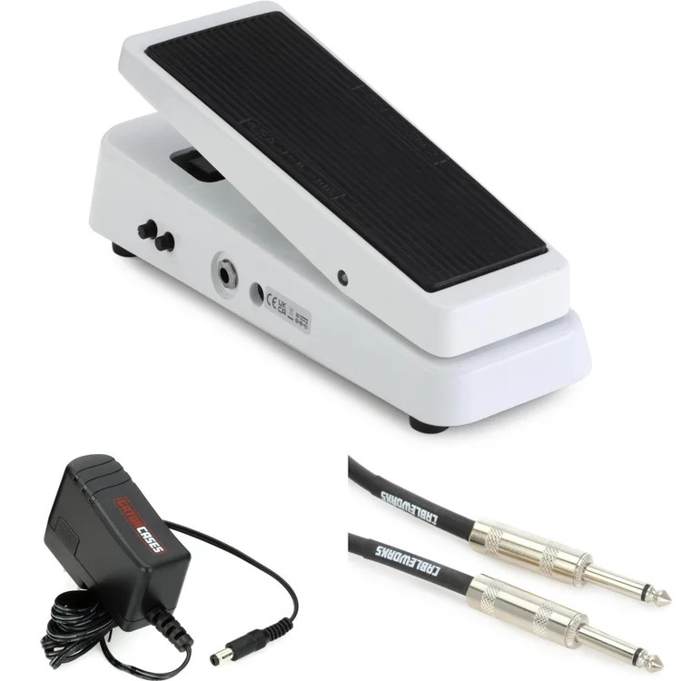 Dunlop 105Q Cry Baby Bass Wah Pedal with Power Supply and Cable