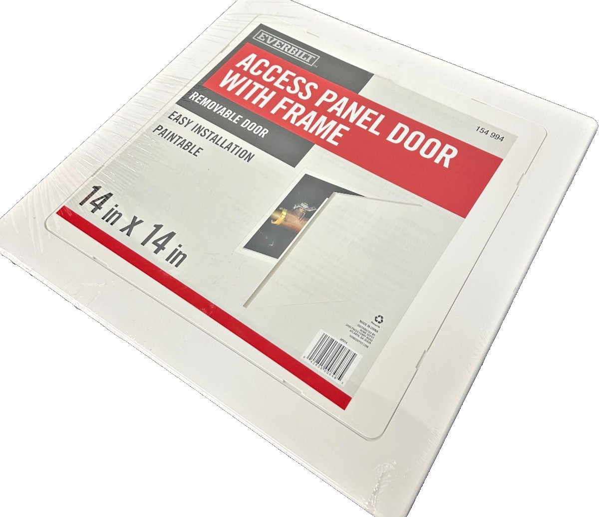 Everbilt 14x14 Access Panel with Frame White Plastic – New, Sealed