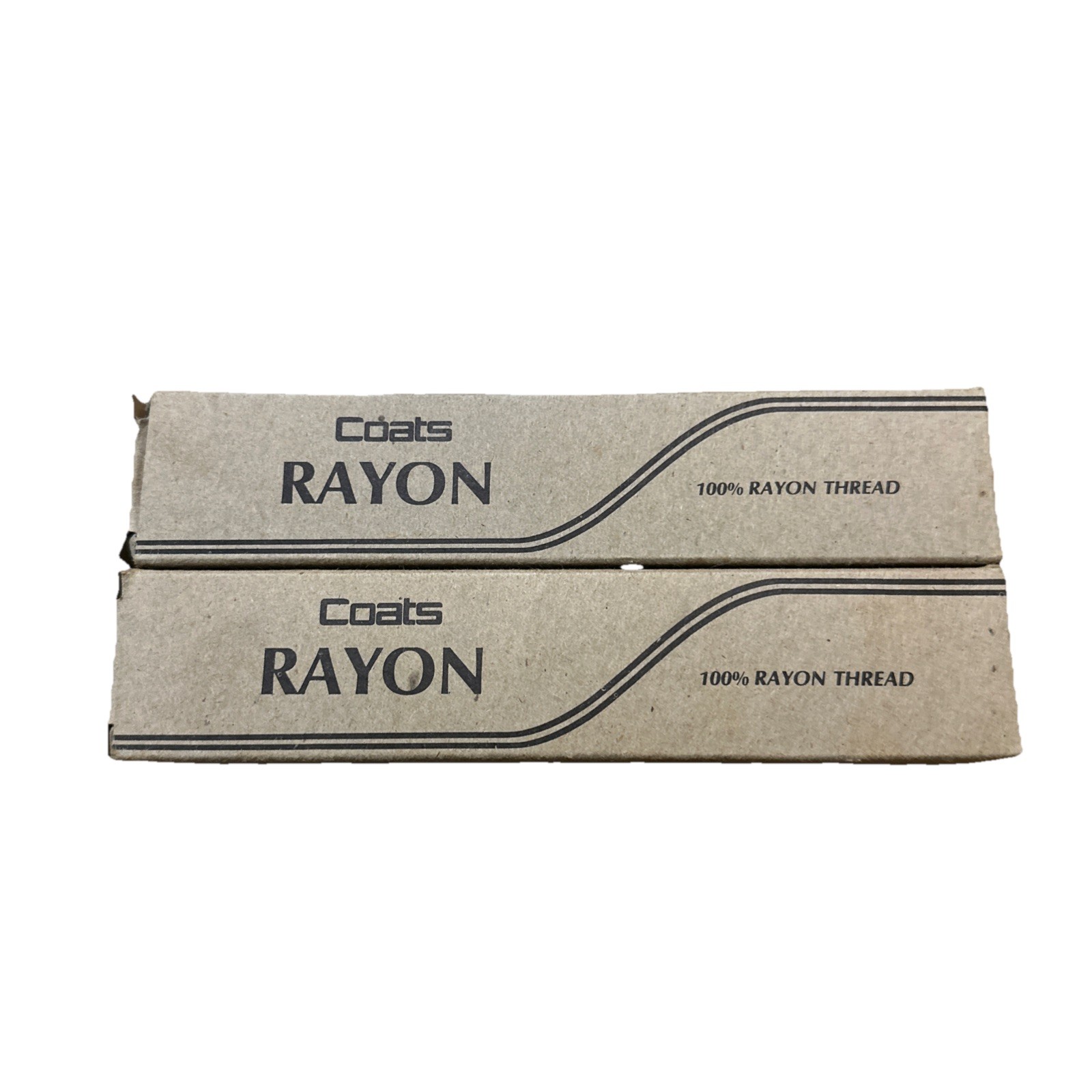 VTG COATS Rayon Black Thread Lot 10 Spools 100% Rayon Sewing Thread Made in USA