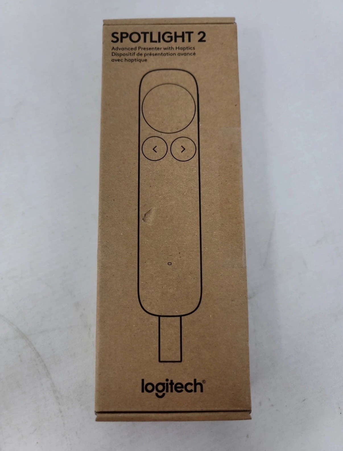 Logitech Spotlight 2 Wireless Bluetooth Laser Pointer Presenter w/ Haptics Black