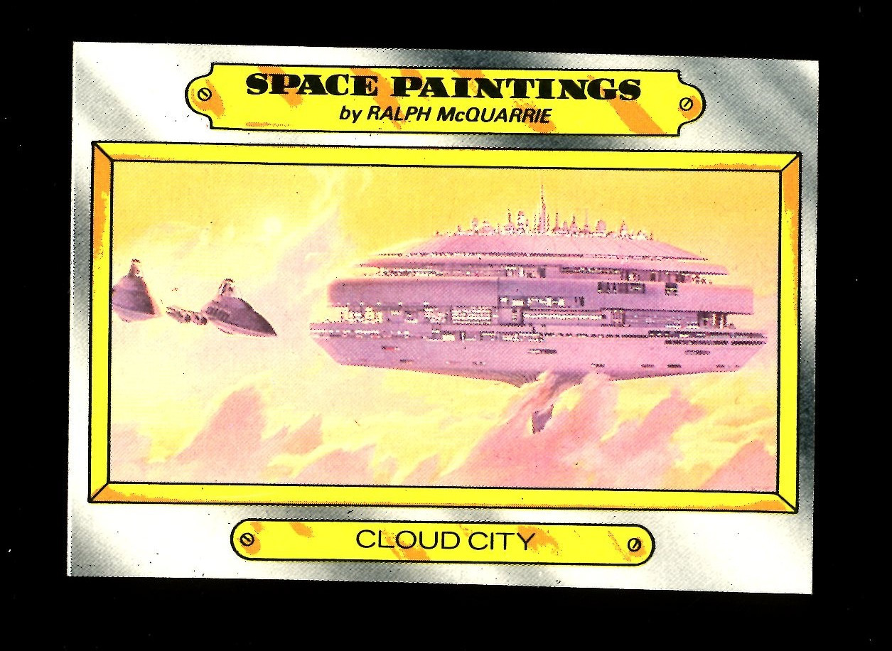 1980 TOPPS STAR WARS EMPIRE STRIKES BACK #124 SPACE PAINTINGS CLOUD CITY QTY