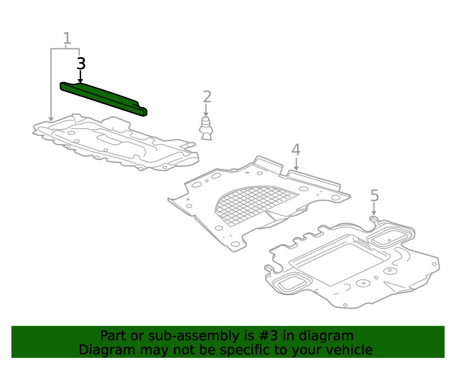Genuine GM Lower Radiator Air Seal 20844262