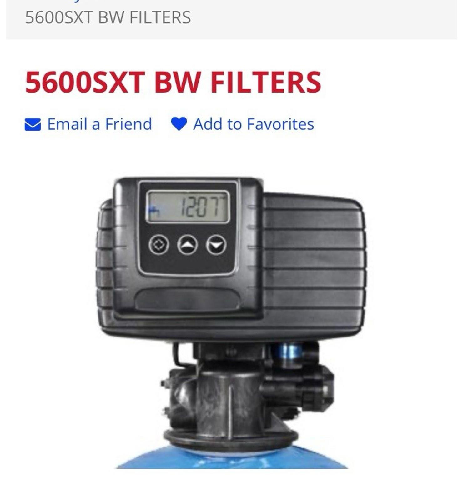 Fleck 5600 SXT Carbon Filter Complete 1.5 CU 10X54 Tank/ Bypass Removes Chlorine