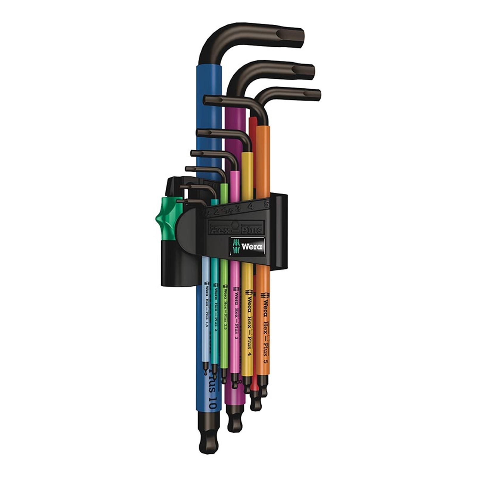 Wera 950 SPKL Long Hex Wrench Set Long Arm Metric - 9-Pieces 05073593001