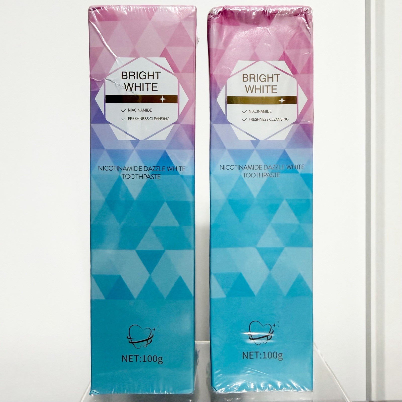 Bright White Niacinamide Dazzle White Toothpaste ~ 2 Pack Exp 2028 ~ New/Sealed