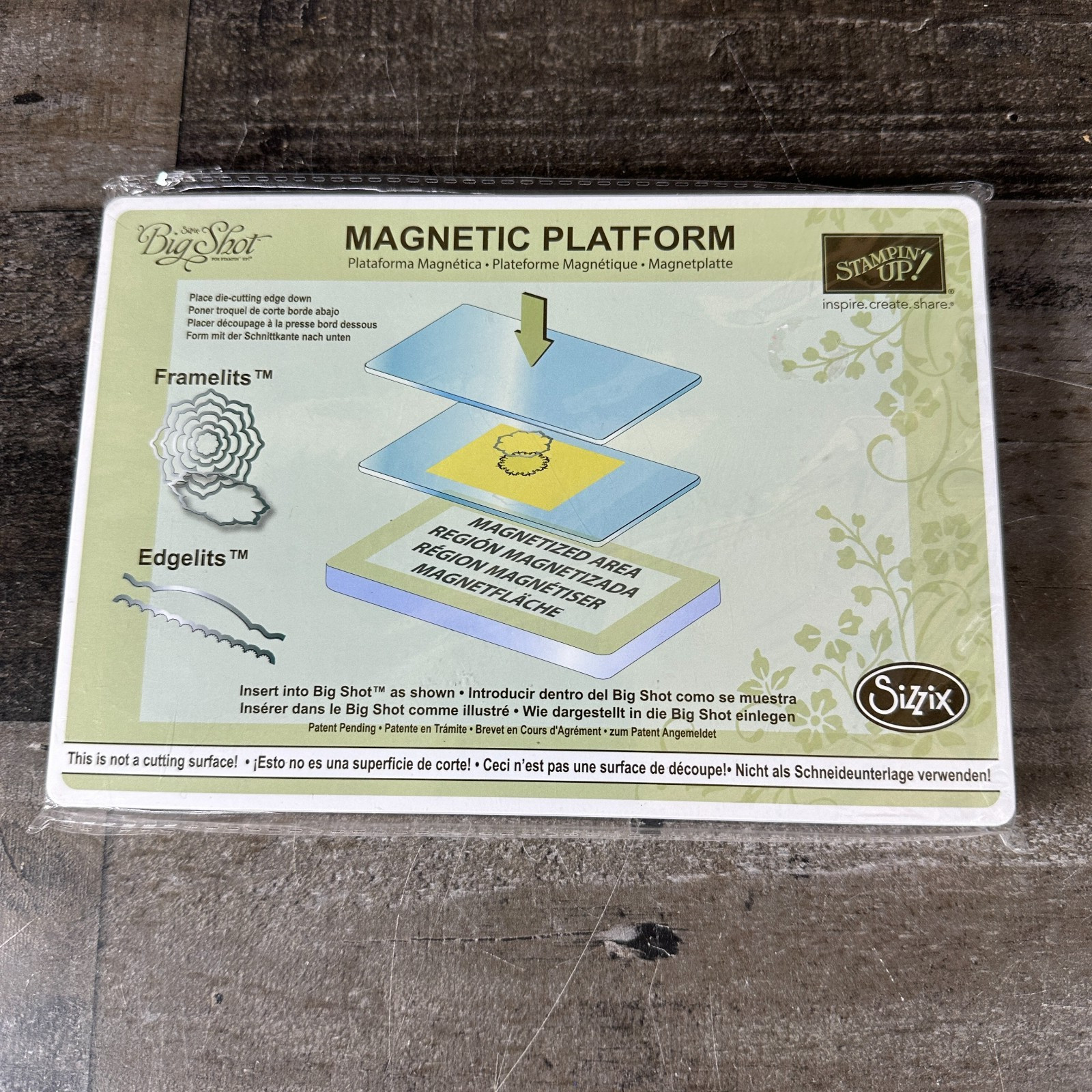 NEW Stampin' Up! Sizzix Big Shot Magnetic Platform Retired
