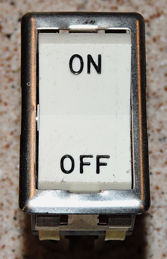 Blodgett 6501 OEM Switch, Rocker, ON/OFF, DPST, White