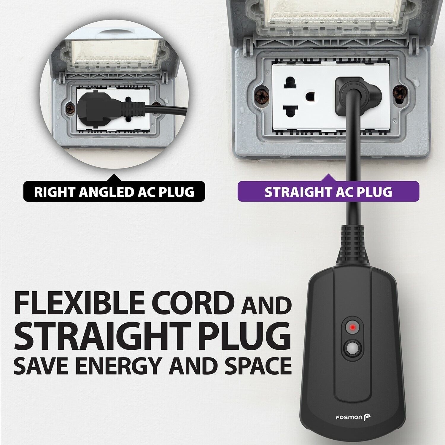 Fosmon 100FT Outdoor Indoor Wireless Remote Control Outlet [3 Reciever/1 Remote]