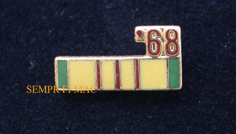 68 VIETNAM SERVICE PIN US MARINES NAVY ARMY AIR FORCE COAST GUARD VET NAM 1968
