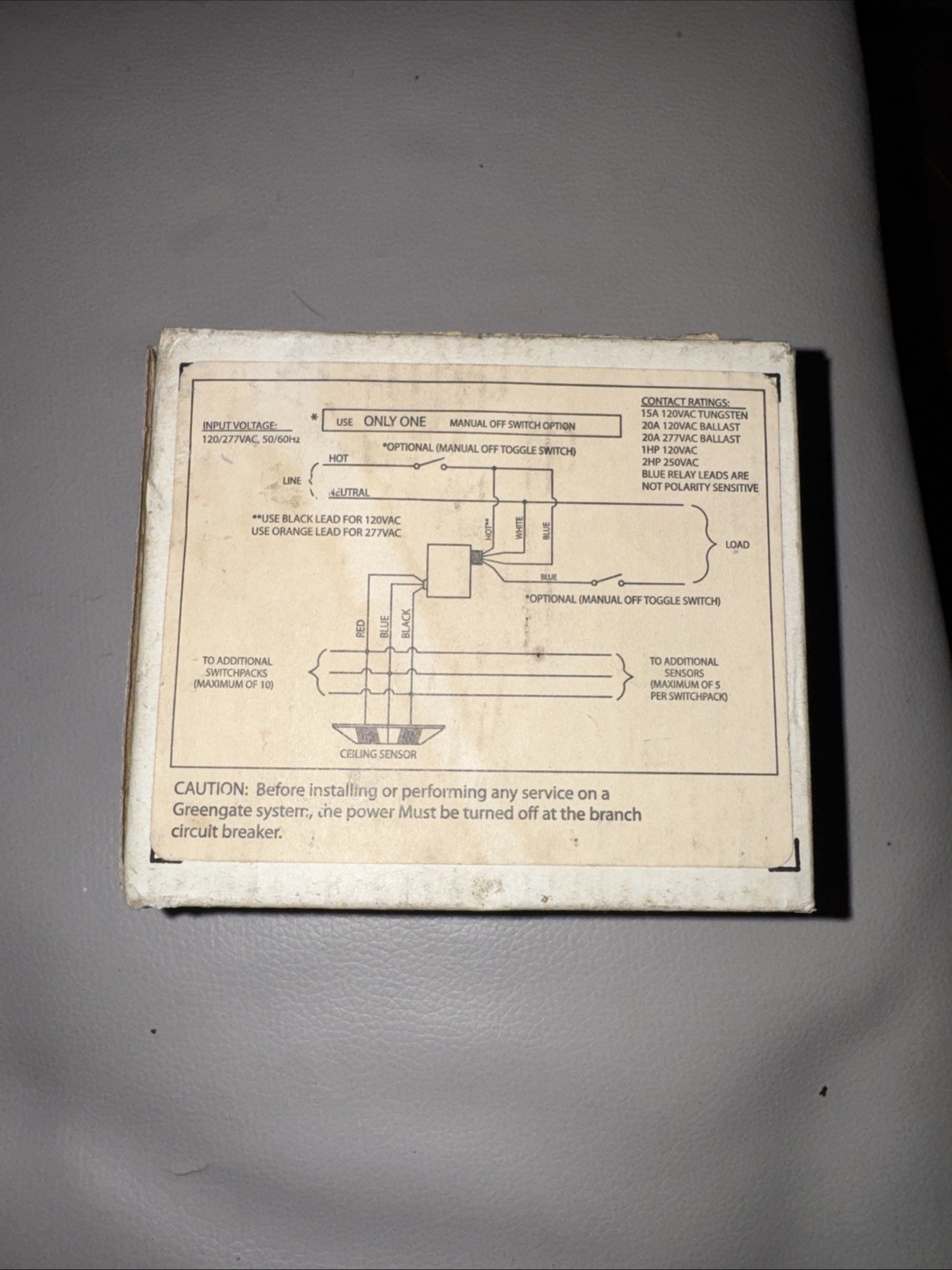 Greengate SP20-MV Timer Switch