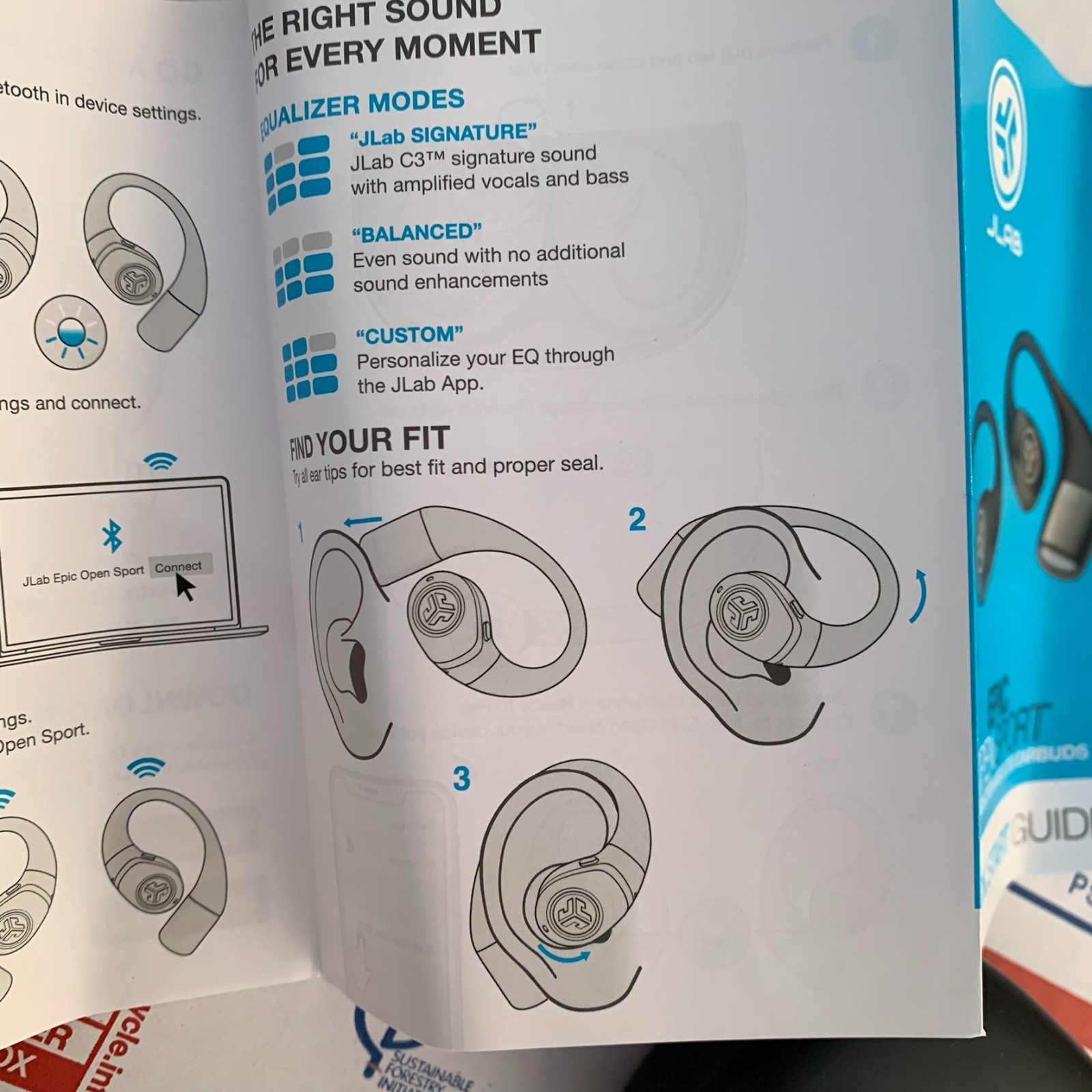 JLab - Epic Open Sport Air Conduction Wireless Earbuds - Black [Excellent]