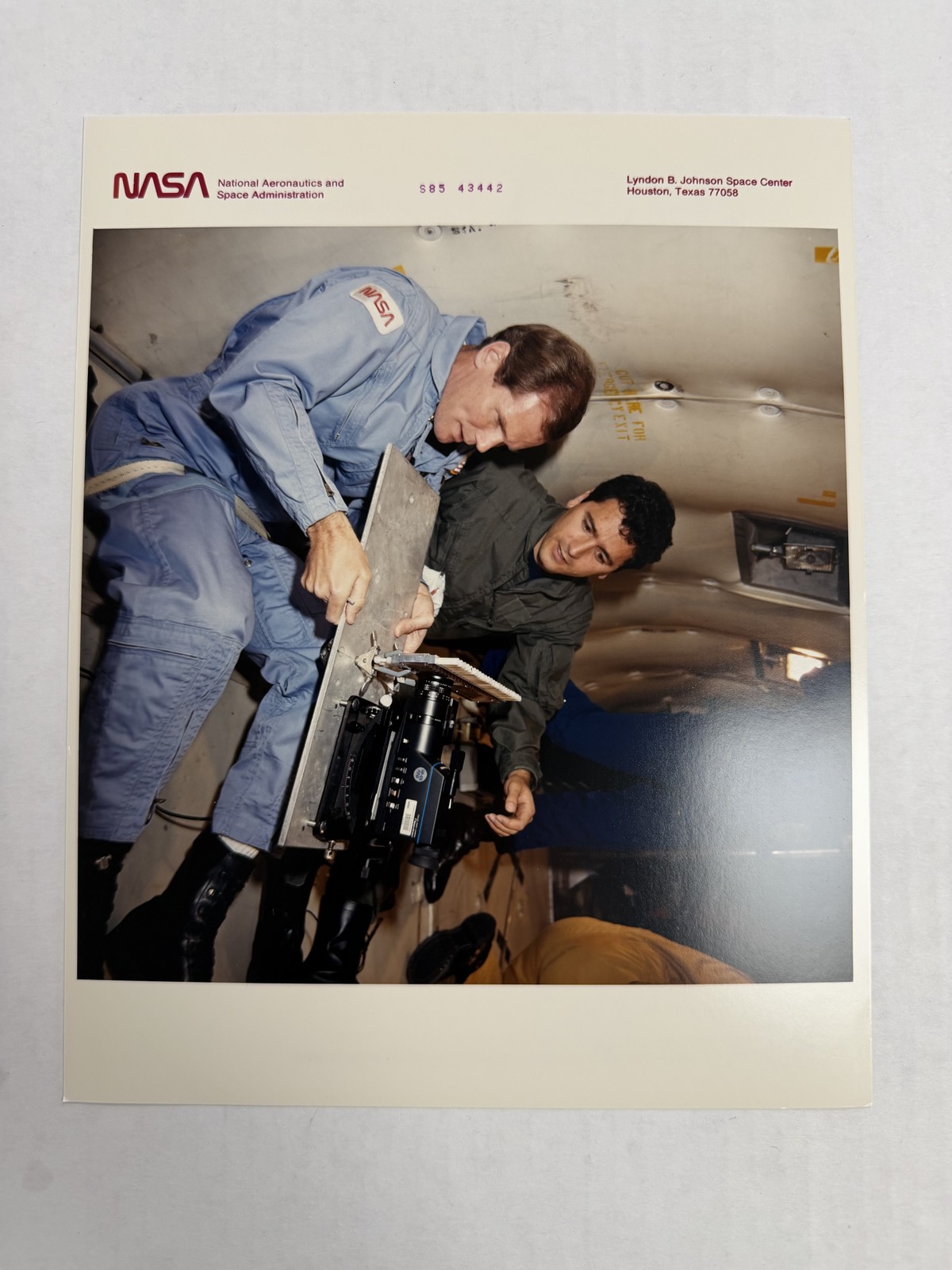 NASA STS-61C Bill Nelson Shuttle Training Session Press Photo