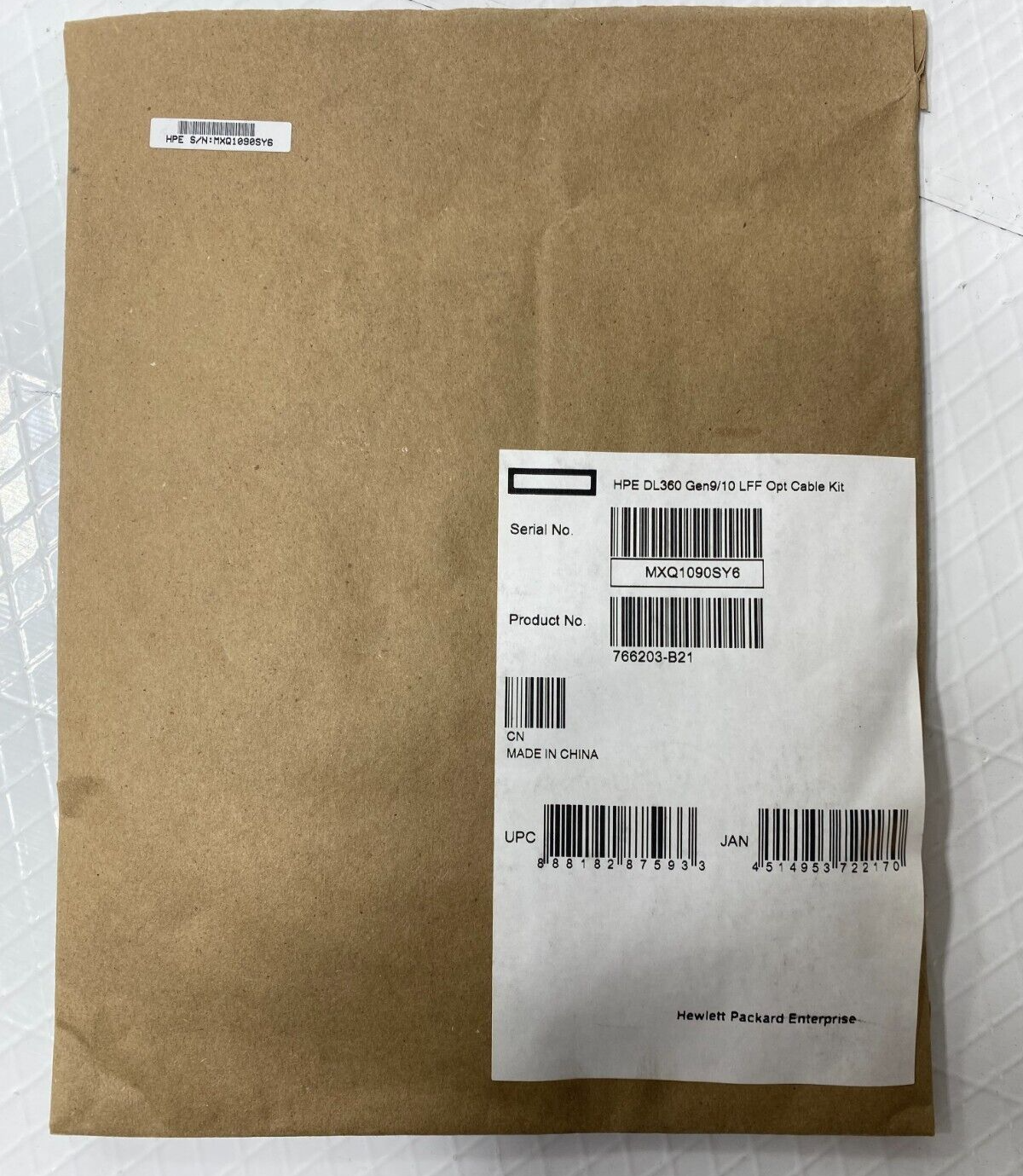 HP 766203-B21 DL360 Gen9/10 LFF Optical Cable Kit