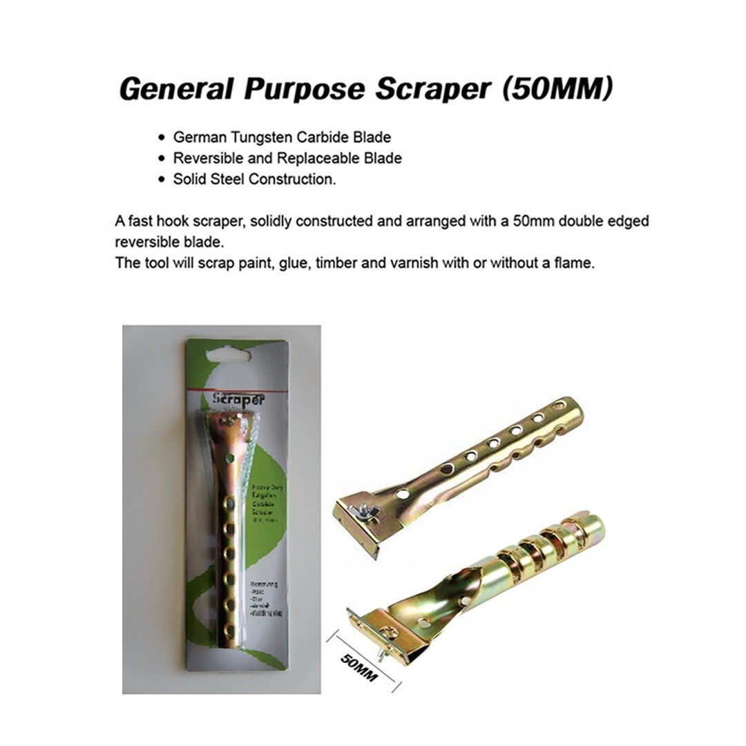 INDASA GENERAL PURPOSE SCRAPER 2 Inch LINBIDE TUNGSTEN CARBIDE