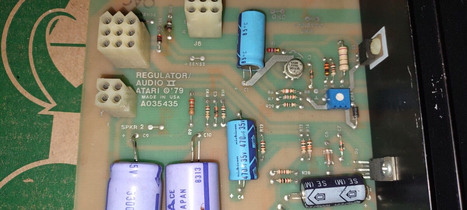 atari arcade audio regulator pcb a035435 untested #117