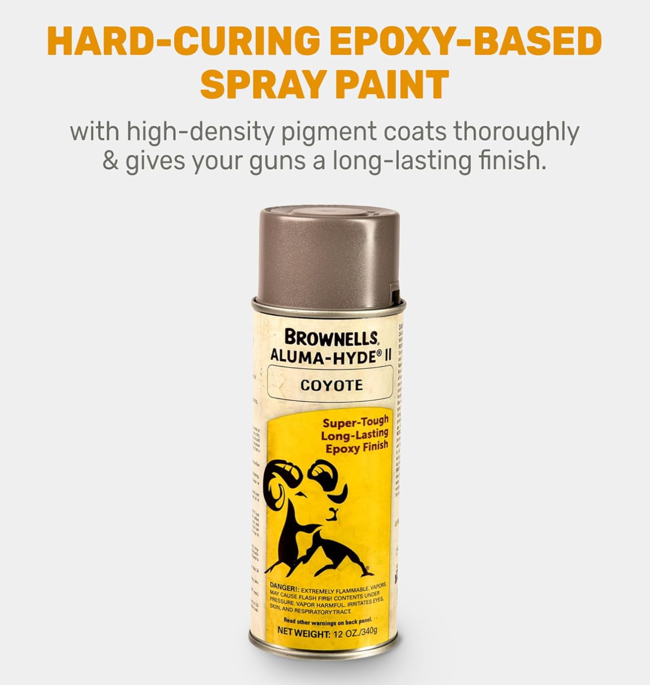 Brownells Aluma-Hyde II Epoxy Based Firearm Finish Spray Coating Coyote