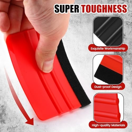 100 Pcs Squeegee for Vinyl Decal Tools 4 Inch Felt Edge Squeegee for Car