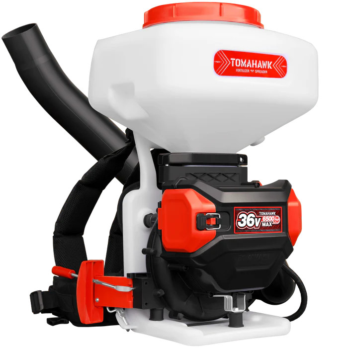 Tomahawk Power eTGS30 36V 5 Gallon Battery Powered Spreader Broadcast Lawn Seed