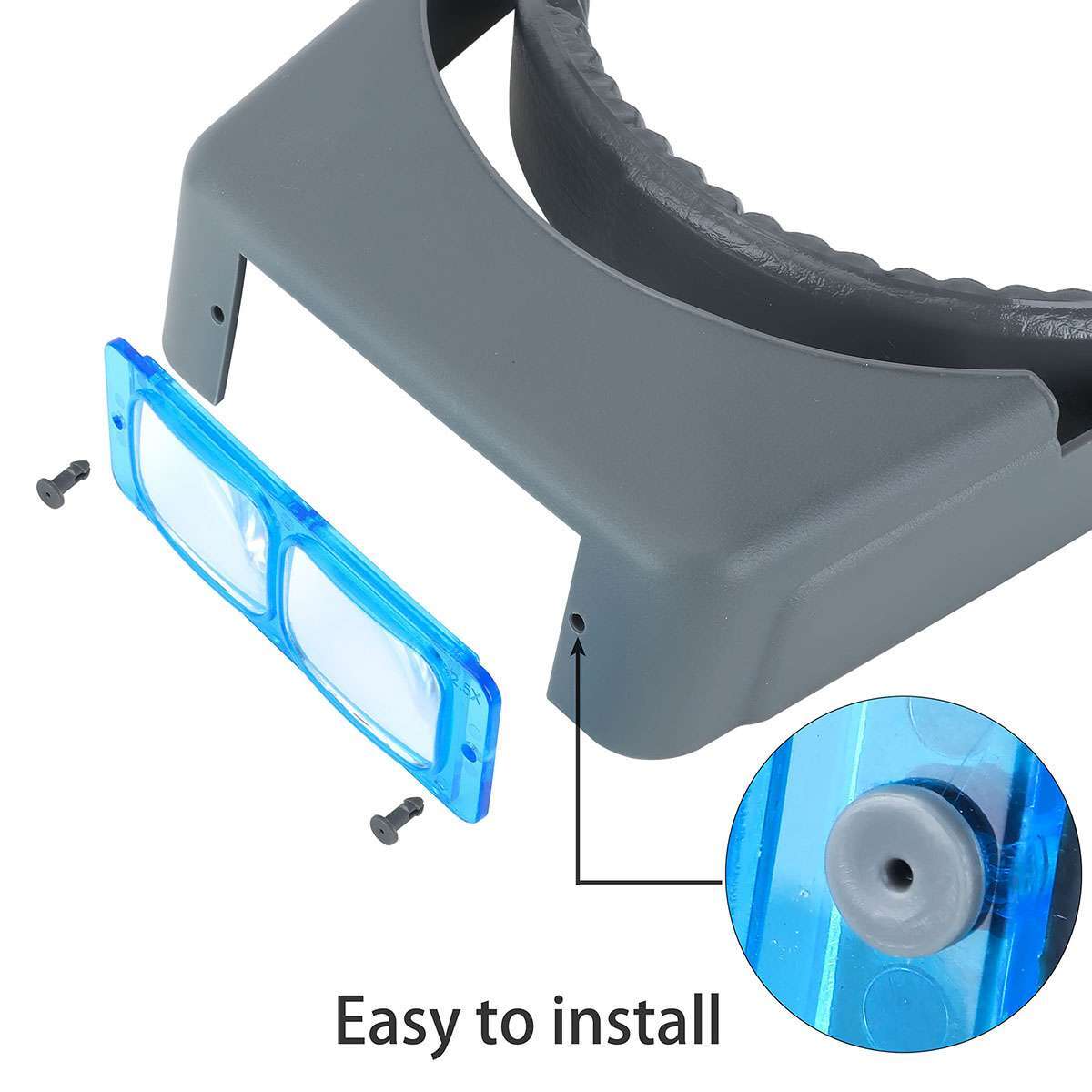 1.5X 2X 2.5X 3.5X 4 Lens Set Optivisor Headband Magnifier Head Magnifying Glass