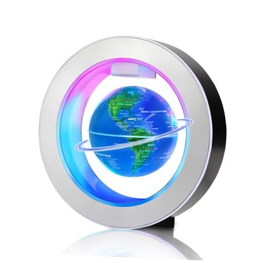 Magnetic Levitating Globe Lamp with Multicolor LED Lights, Cool Gadgets O