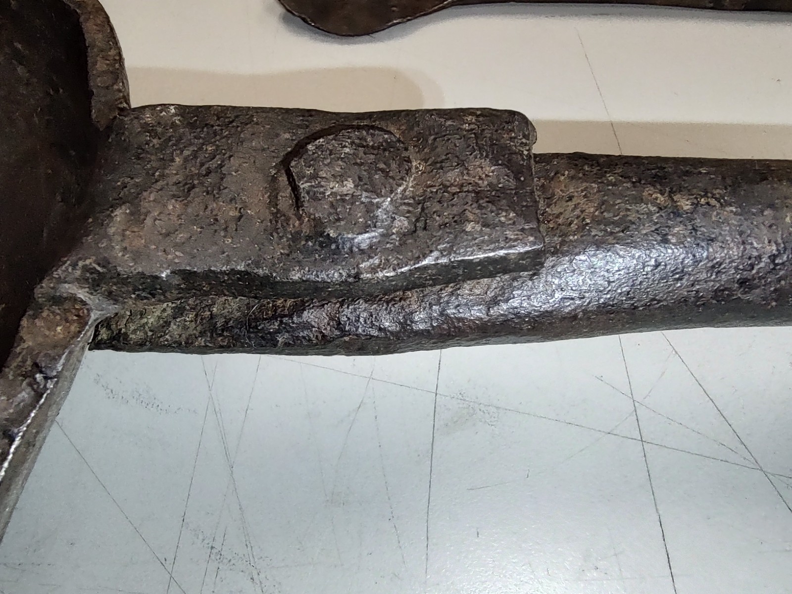 Blacksmith ladel with hand crafted chain 1800's ?