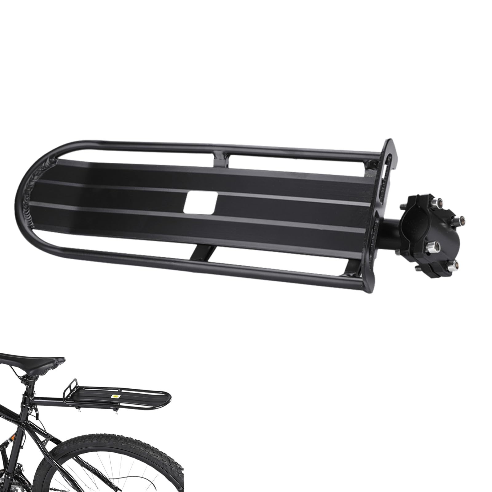 Bicycle Rear Seat Luggage Shelf, 10kg Max Weight Bikes Carrier Bracket Rack 3...