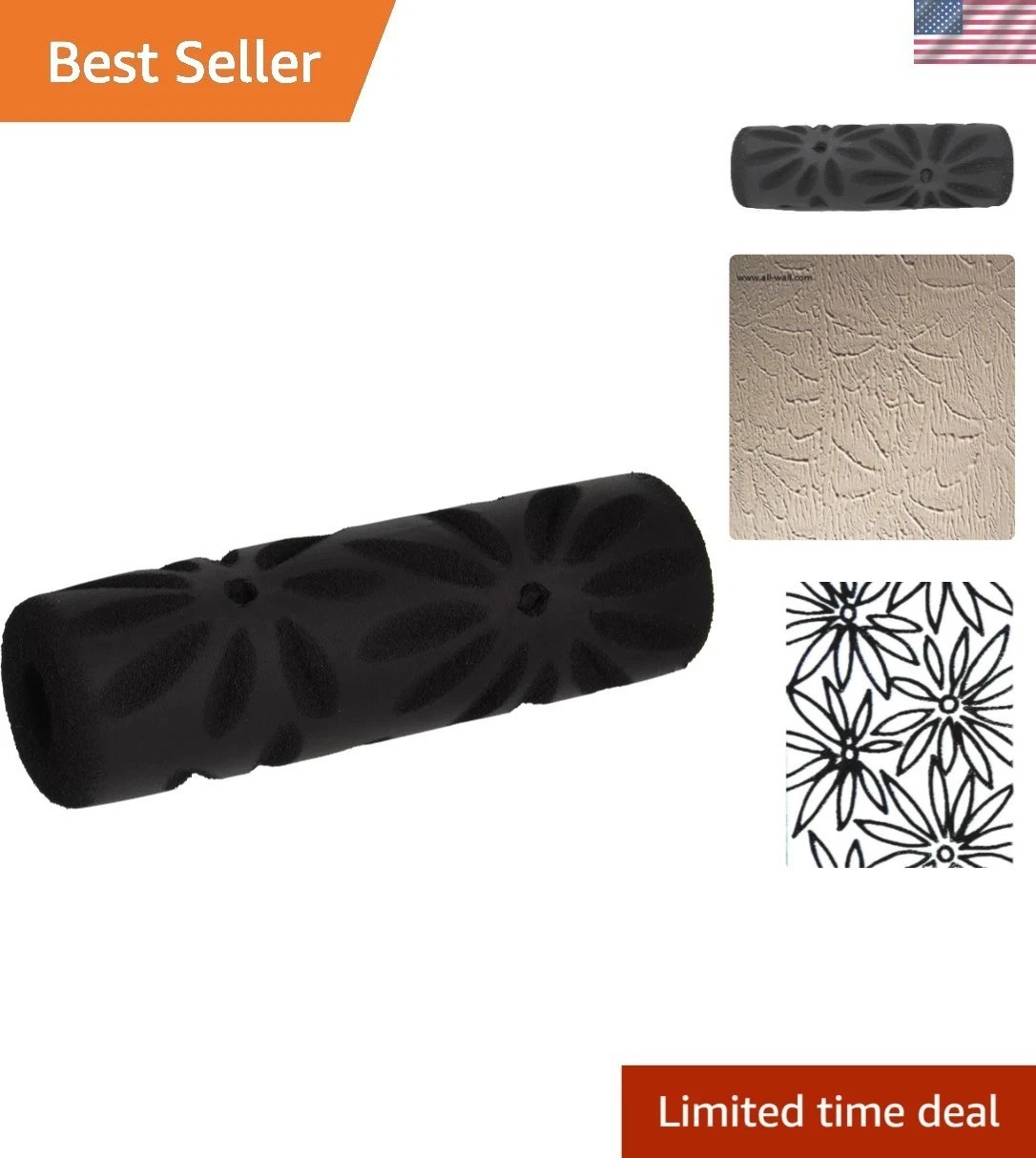 Elegant Poinsettia Decorative Texture Roller for Unique Home Decor Creations