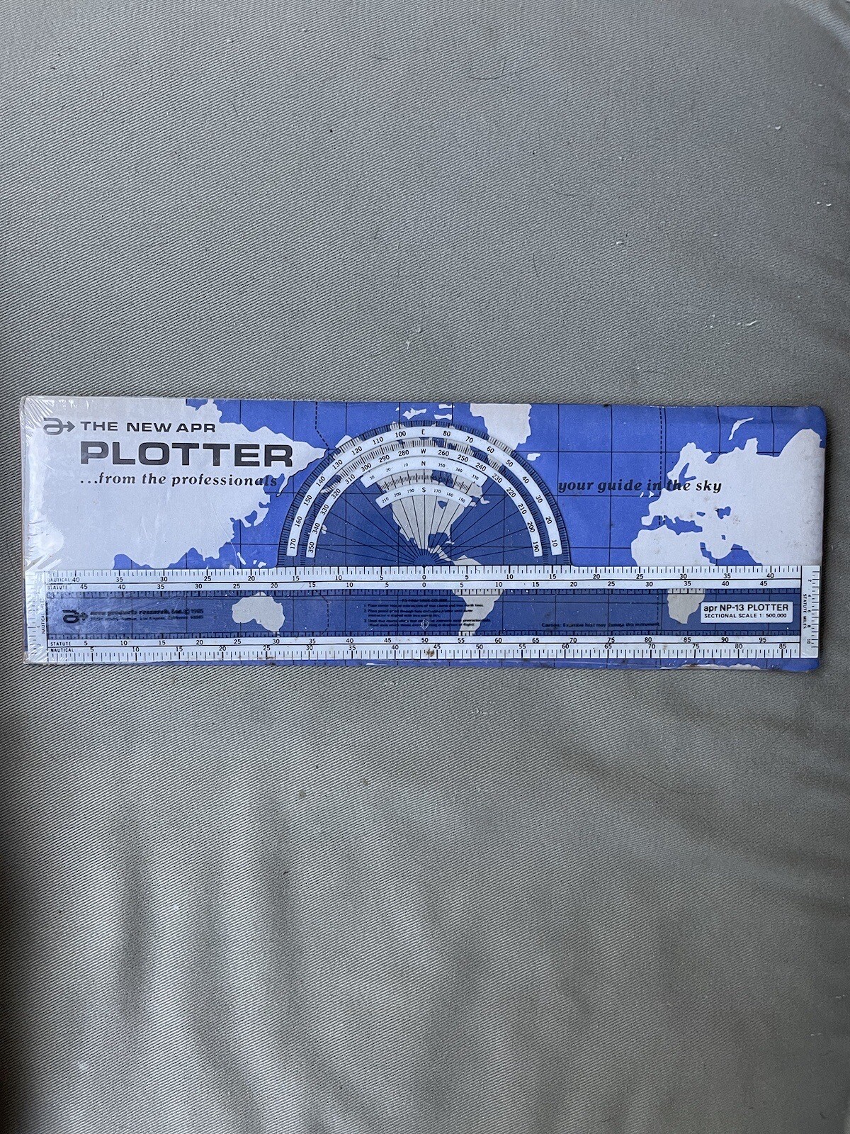 Vintage Aero APR NP-13 Pilot Navigational Plotter - NEW SEALED