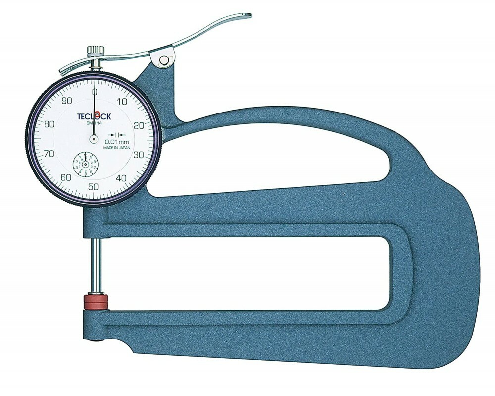 TECLOCK SM-114 Dial Thickness Gauge Measurement Range=0-10mm From Japan