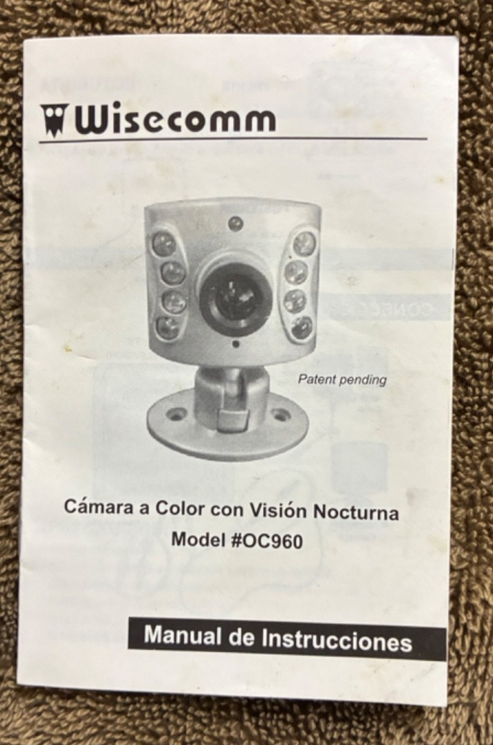 Wisecomm Color Day/Night Security Camera / tested / working