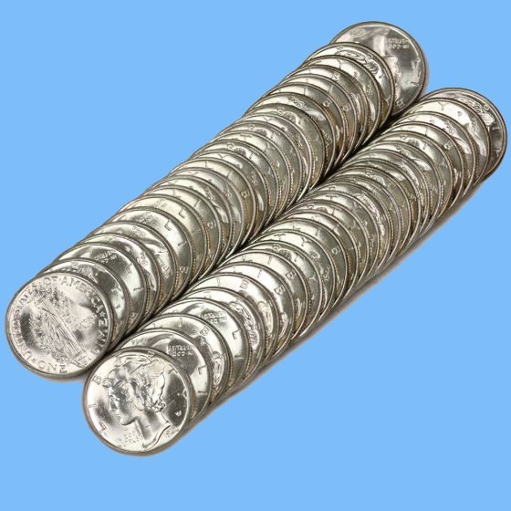 Estate Coin Lot ~ Mercury Silver Dimes ~ UNC+ MS++ BU ~ 90% Silver RARE