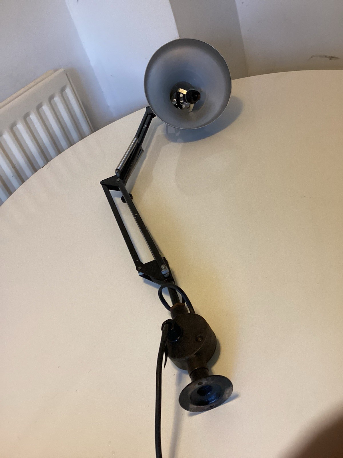 Anglepoise Lamp By Herbert Terry Switch On Shade Fix To Table Or Wall